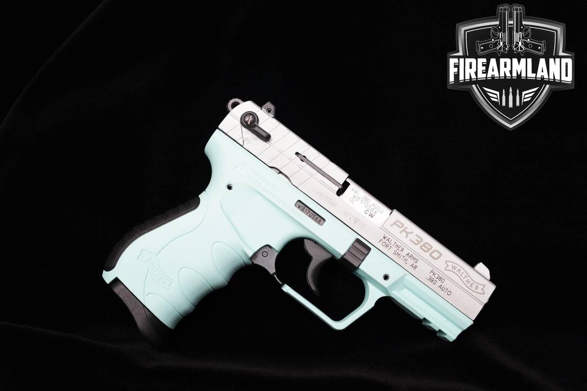Walther PK380 Angel Blue 380 ACP 3.66" Two-Tone Walther-PK380 PK-380 DA/SA