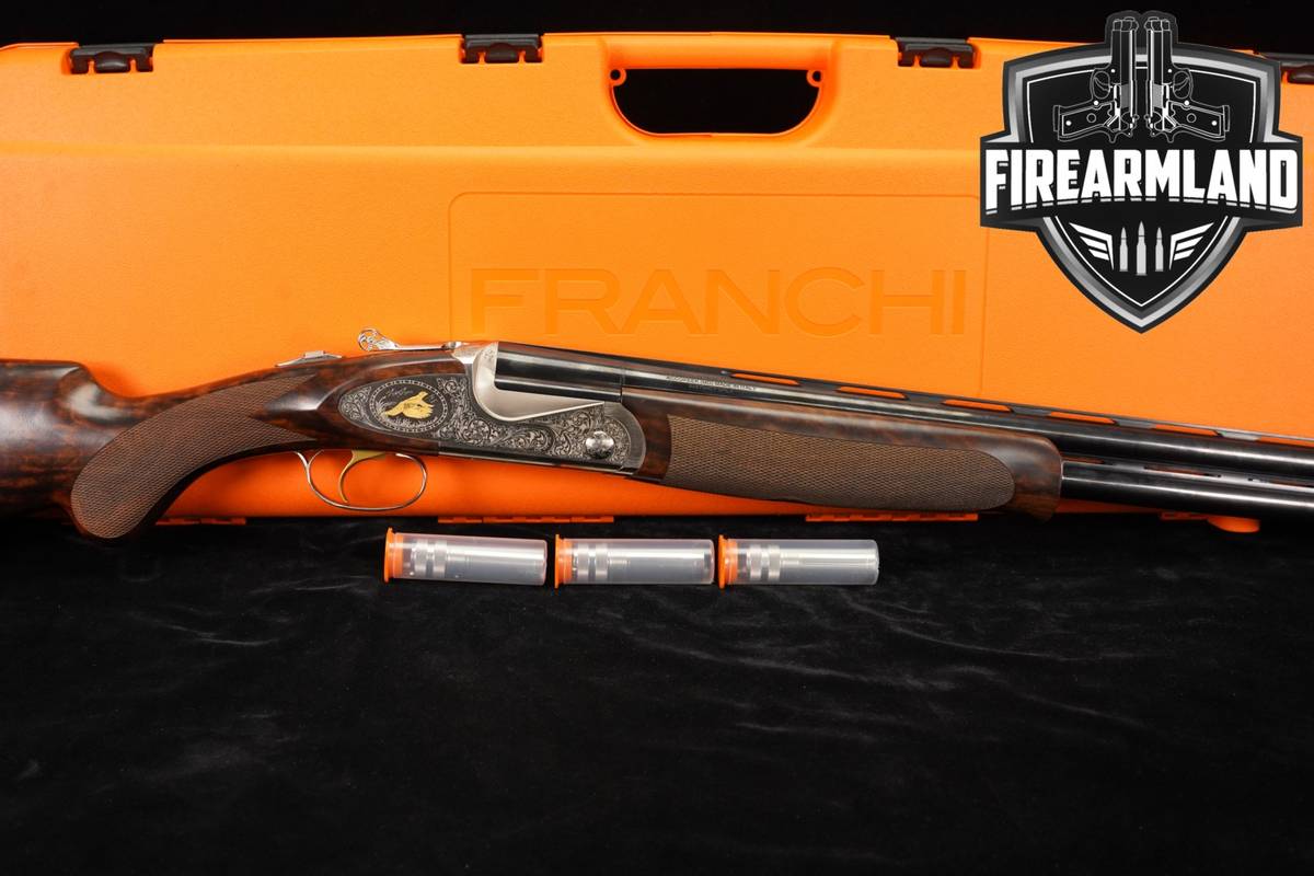 Franchi Instinct Sideplate SPLX 12-Gauge 28" Nickel & Walnut O/U +ORIG CASE