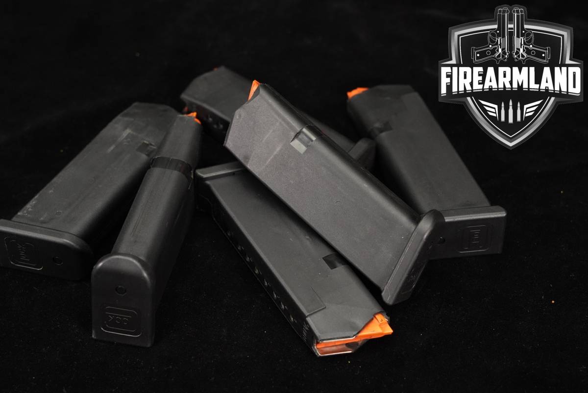 SIX (6) Glock 43 G43 10-Round Magazines 9mm Luger Mags