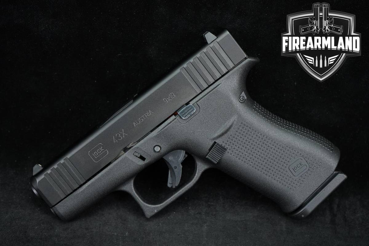 Glock 43X Slimline 9mm 3.41" G43X G43-X Conceal Carry +2 MAGS & ORIG CASE