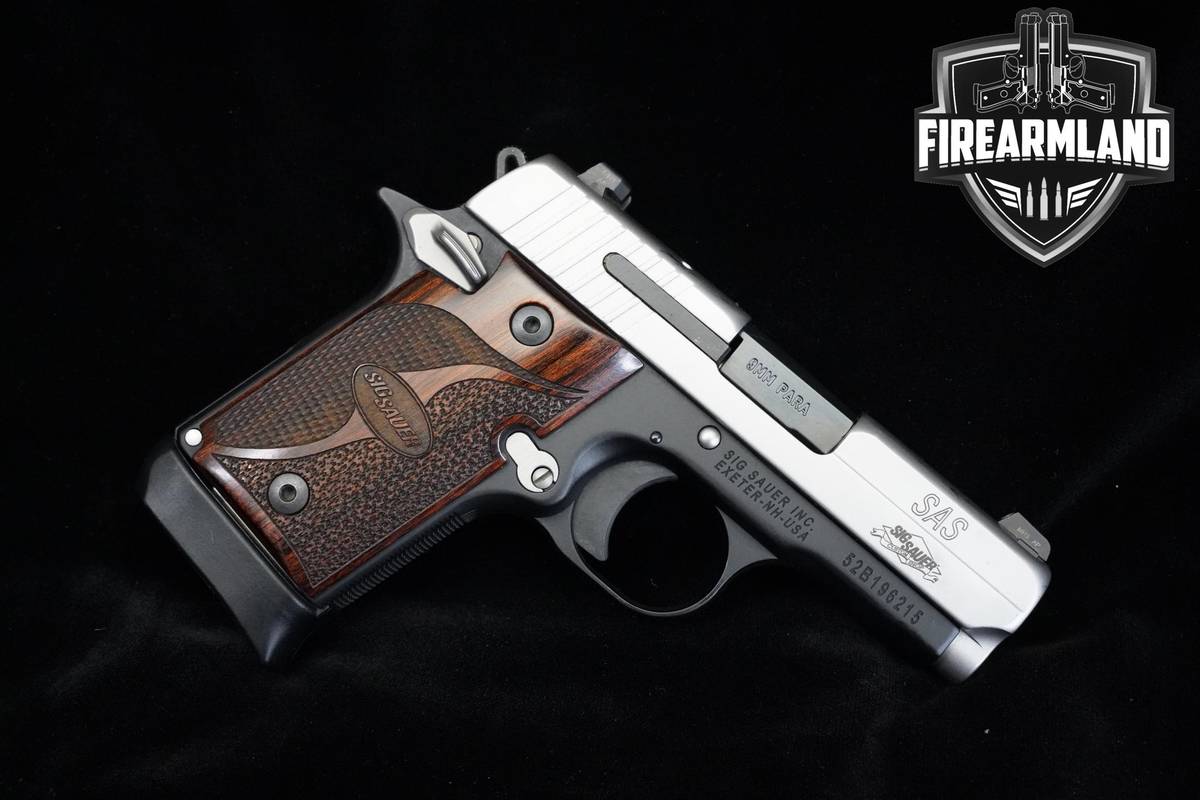 Sig Sauer P938 SAS 9mm Two-Tone Sig-Sauer P938 +2 MAGS, ORIG CASE & HOLSTER