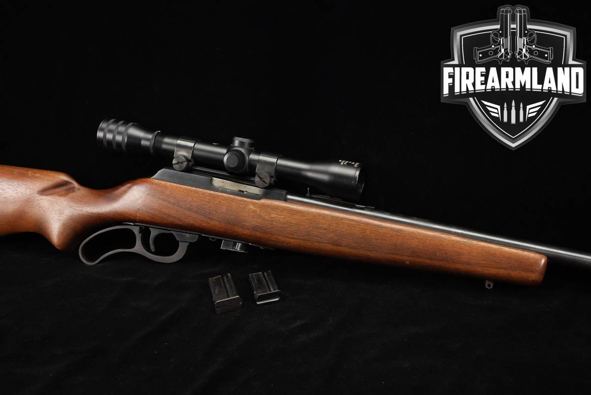 Marlin Model 56 Levermatic 22LR 24" Hardwood M56 +3 MAGS, SCOPE