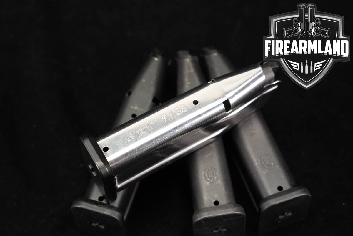 FOUR (4) Staccato (STI) 2011 DS 1911 16-Round Magazines 9mm Luger Mags