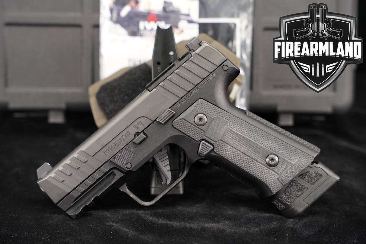IWI Masada 9S Slim Commander Elite 9mm OR 9-S +2 MAGS, ORIG CASE, HOLSTER