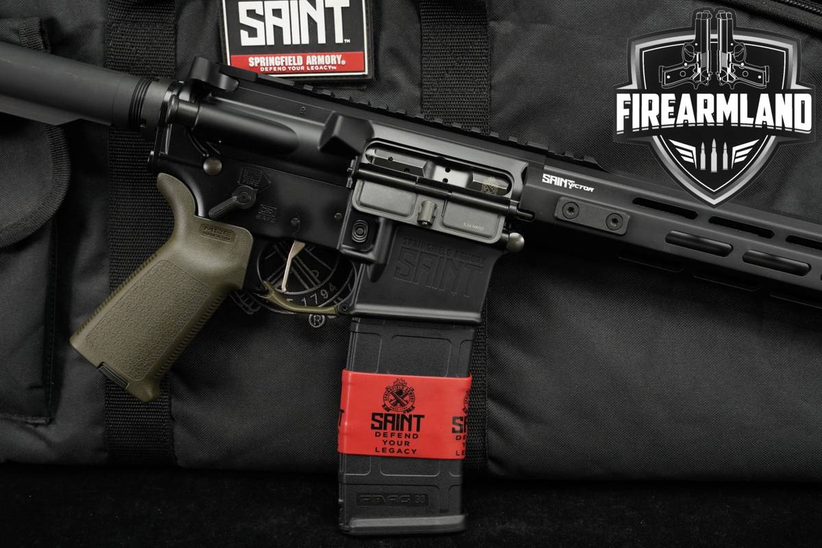 Springfield Armory SAINT Victor 5.56 NATO AR-15 AR15 OD Green +ORIG CASE