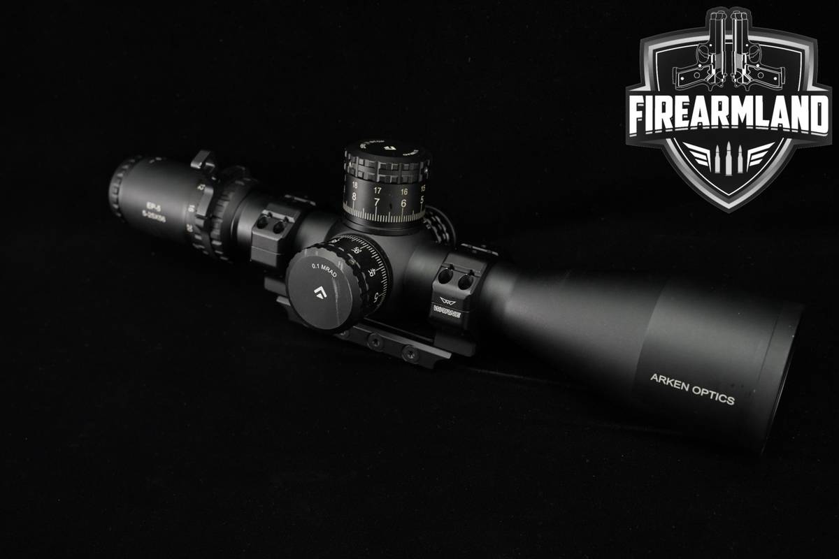 Arken Optics EP-5 25x56mm Red Illumination FFP MRAD VPR MIL Reticle Scope