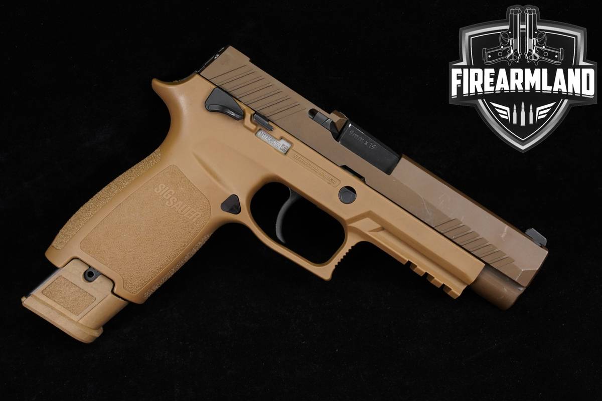 Sig Sauer P320-M17 9mm 4.7" Coyote Tan P-320 M-17 +3 MAGS & ORIG CASE
