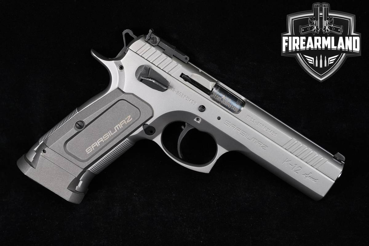 COMPETITION! Sarsilmaz SAR K-12 Sport 9mm 4.7" Silver K12 +2 MAGS