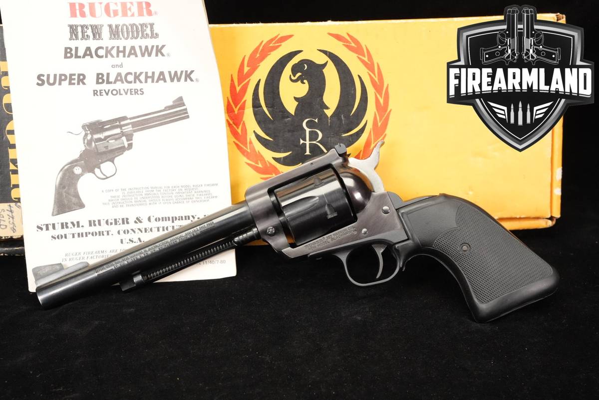 Ruger New Model Blackhawk 357 Magnum 6.5" Blued +ORIG BOX