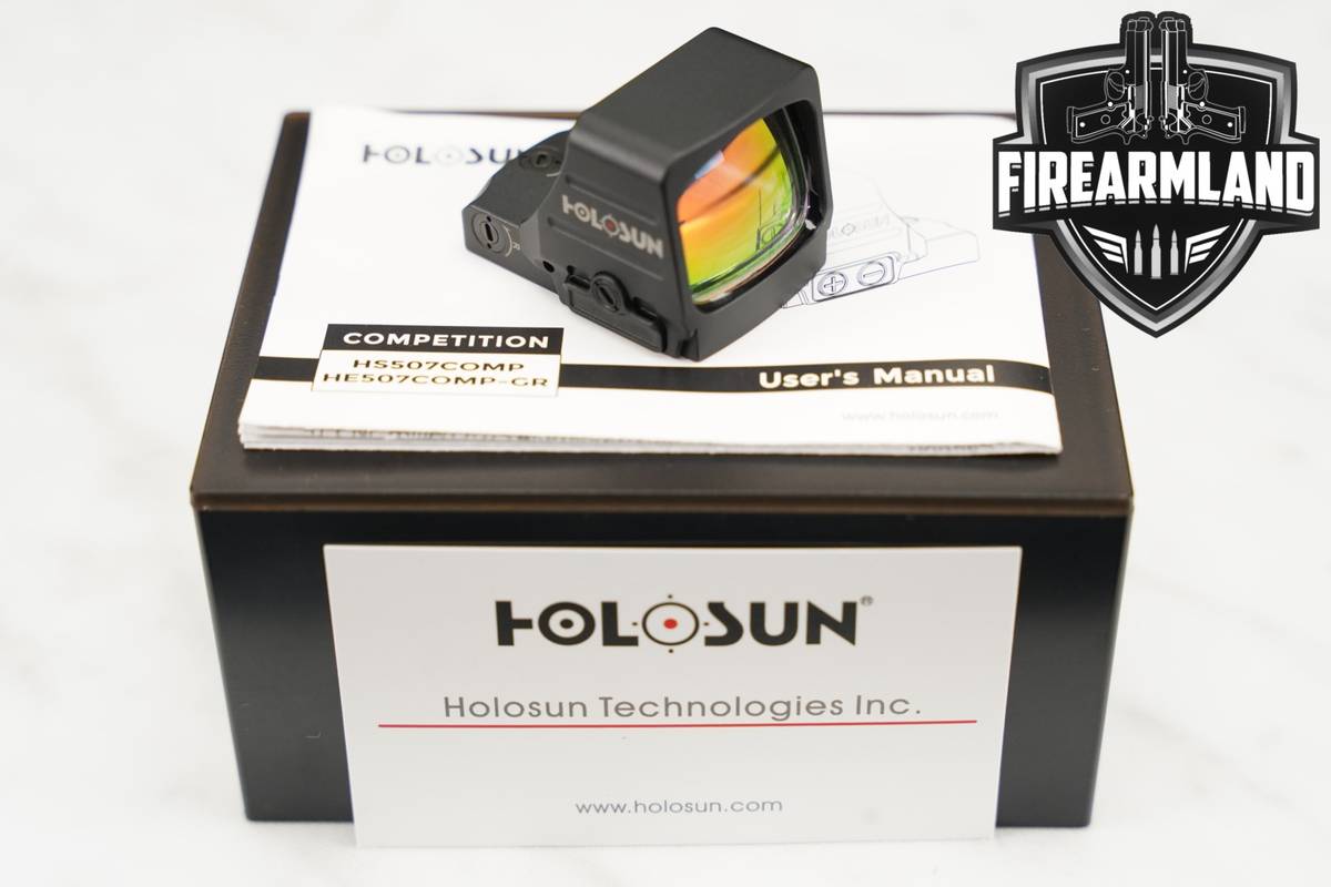 Holosun HS507COMP 2 MOA Dot 8/20/32 Circle Red Sight HS 507 COMP +ORIG CASE