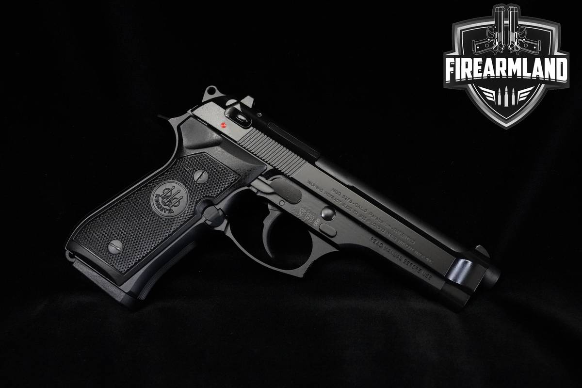 Beretta 92FS 9mm 4.9" Black Bruniton Beretta-92FS 92 M9 2 MAGS & ORIG CASE