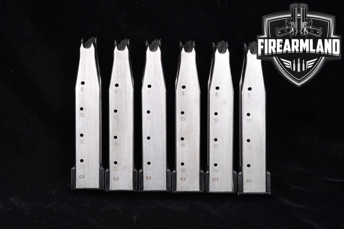 Six (6) Staccato (STI) 20 Round Magazines 2011