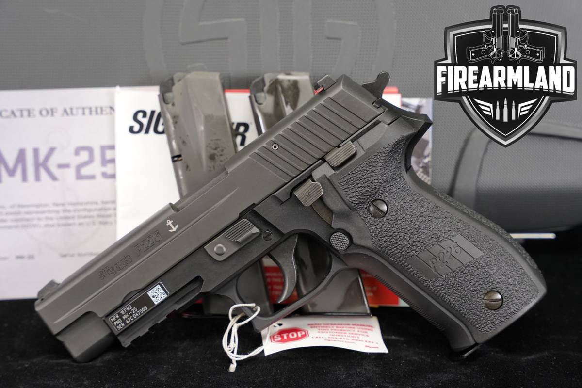 Sig Sauer P226 MK25 9mm 4.4 P 226 MK 25 DA/SA +3 MAGS & ORIG CASE