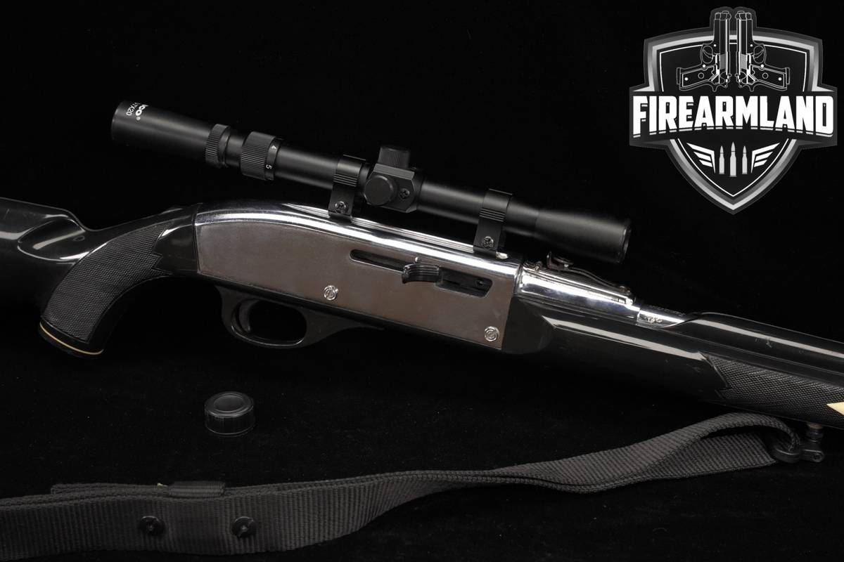 Remington Nylon 66 Apache Black (AB) 22LR 19.5" Bright Chrome +TASCO SCOPE