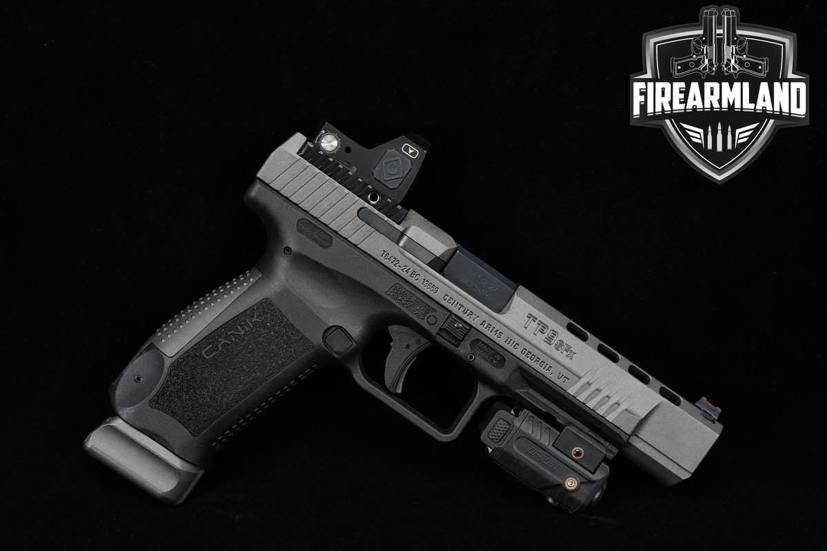 Canik TP9 SFx 9mm 5.2" Two-Tone Tungsten Gray +2 MAGS, ORIG CASE & OPTIC