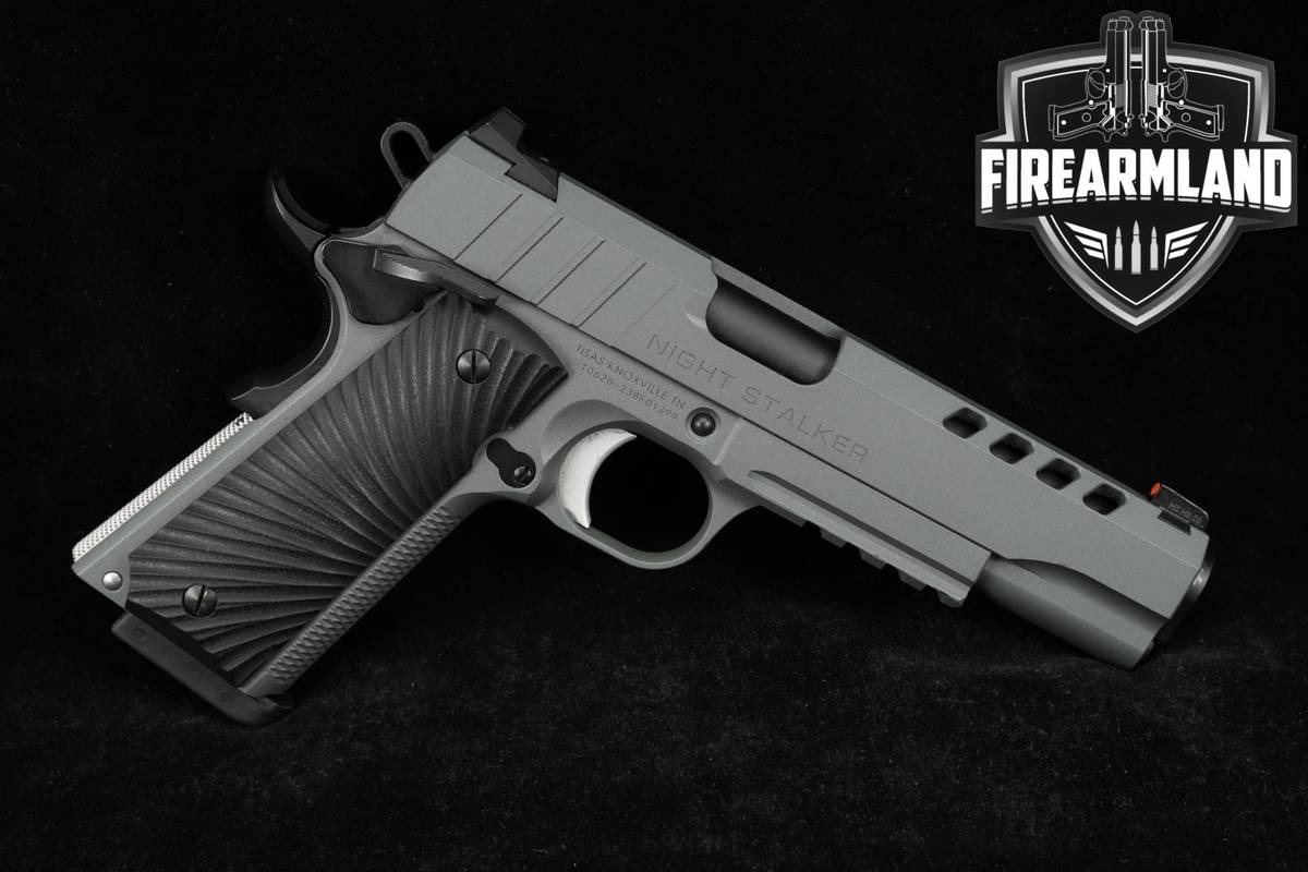 Tisas 1911 Night Stalker Series 70 9mm 5" Grey Cerakote Defense Pistol