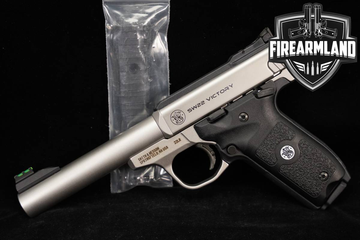 Smith & Wesson SW22 S&W Victory 22LR Optics-Ready 5.5 Satin Stainless SW 22