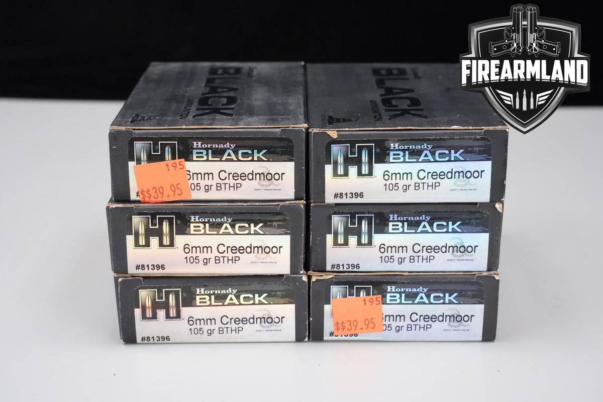 6mm Creedmoor Ammo 6mm-Creedmoor Ammunition 120 ROUNDS