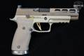 Sig Sauer P320 Custom Works FCU AXG Pro 9mm Luger (9x19 Para) FDE (Flat Dark Earth) in Excellent Condition Image 3
