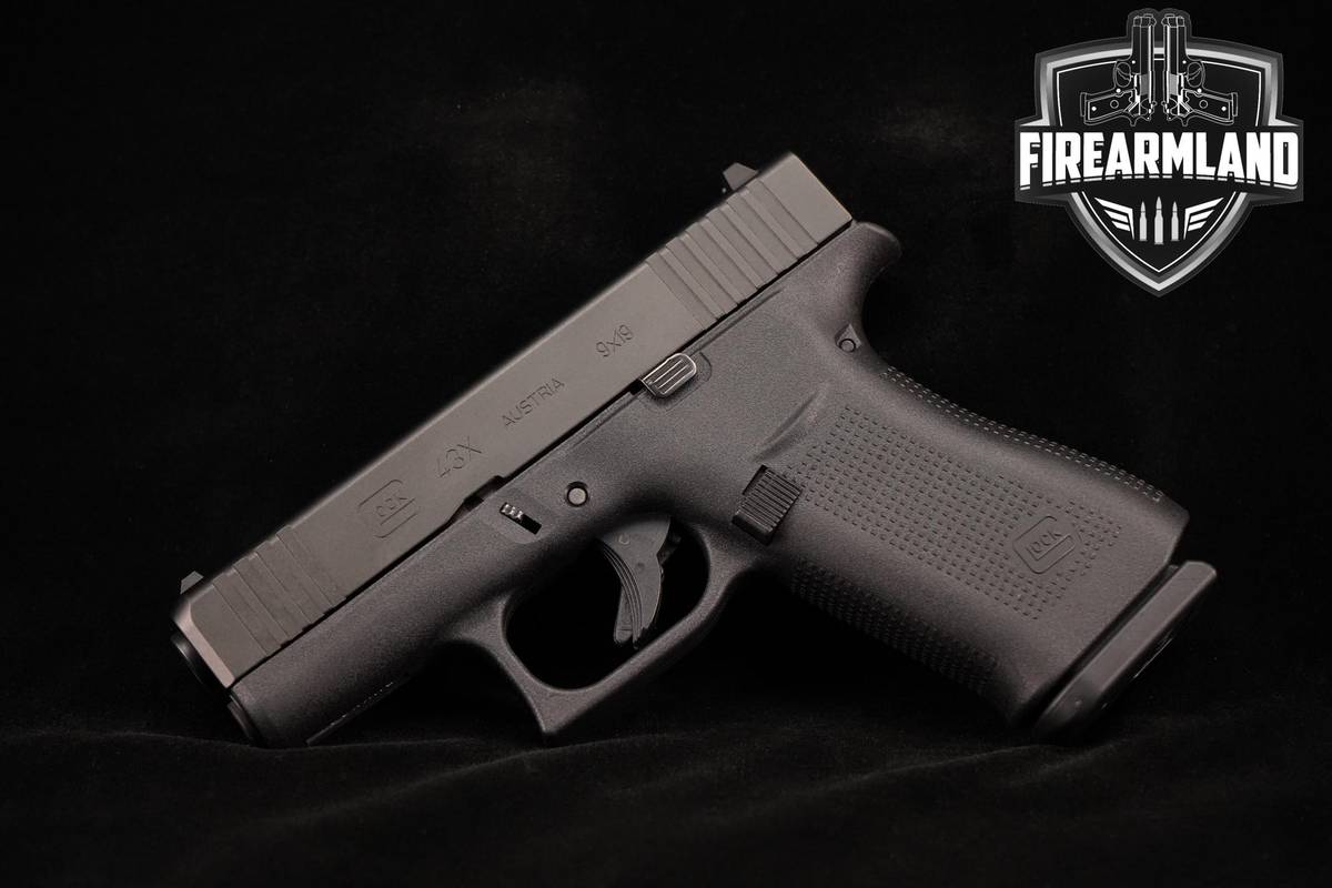 Glock 43X Slimline 9mm 3.41" G43X G43 X +2 MAGS & ORIG CASE