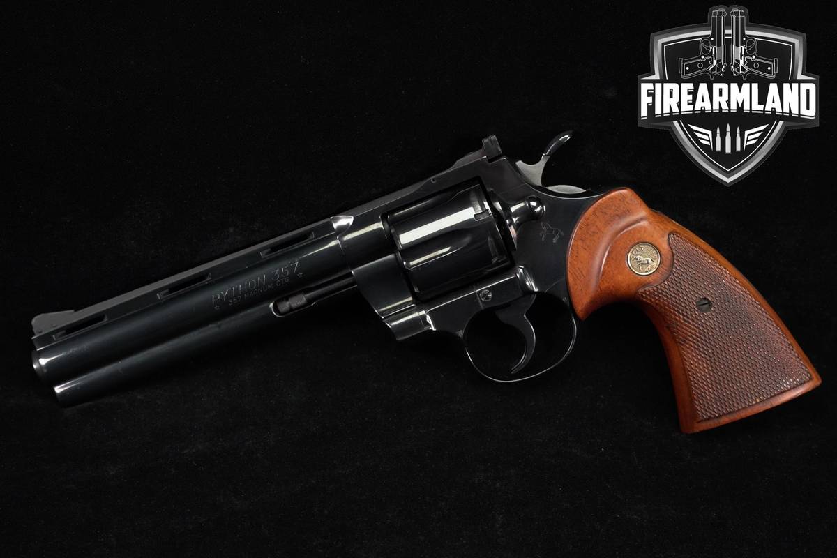 VINTAGE 1970 Colt Python 357 Magnum 6 Royal Blue DA/SA