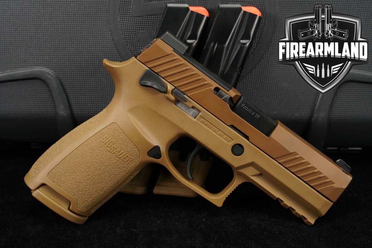 Sig Sauer P320-M18 9mm 3.9 FDE Coyote Tan P 320 M 18 MHS +3 MAGS, ORIG CASE