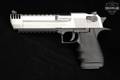 Magnum Research Desert Eagle Mark XIX L6, Integral Muzzle Brake .50 AE Two-Tone Stainless & Black in Very Good Condition Image 3