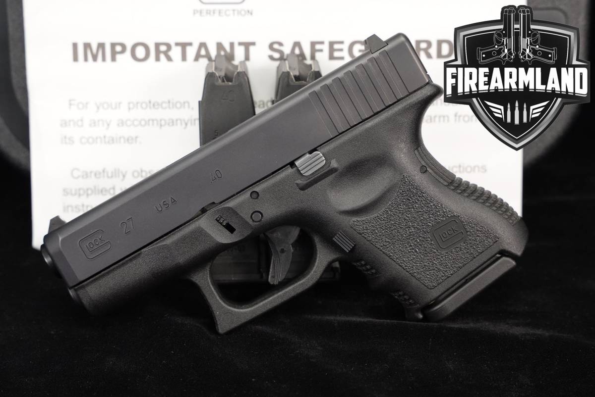 Glock 27 Gen3 G27 Gen 3 40 S&W 3.42" +THREE MAGS & ORIG CASE