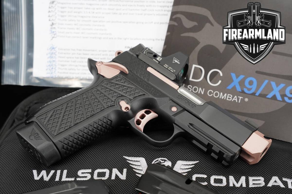 Wilson Combat WC EDC SFX9 3.25" Comp 9mm 1911 SFX 9 +TRIJICON RMR