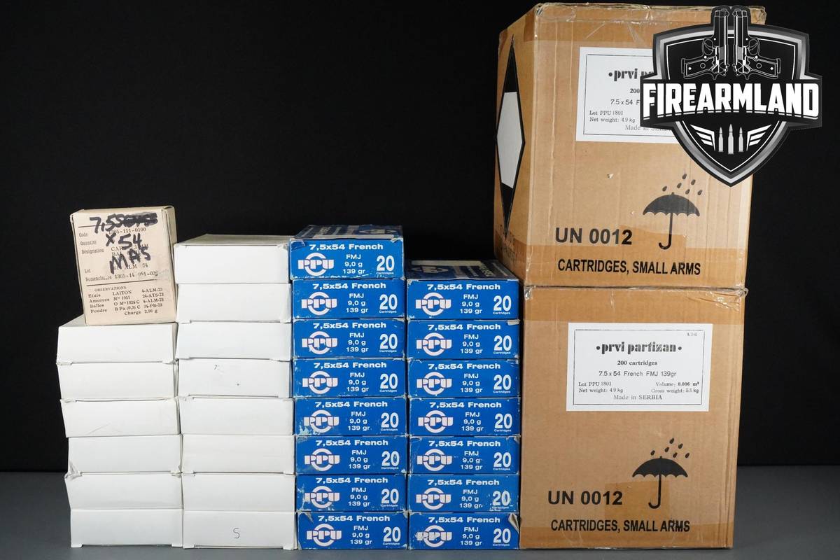 7.5x54 French Ammo 7.5x54-French Ammunition 995 ROUNDS