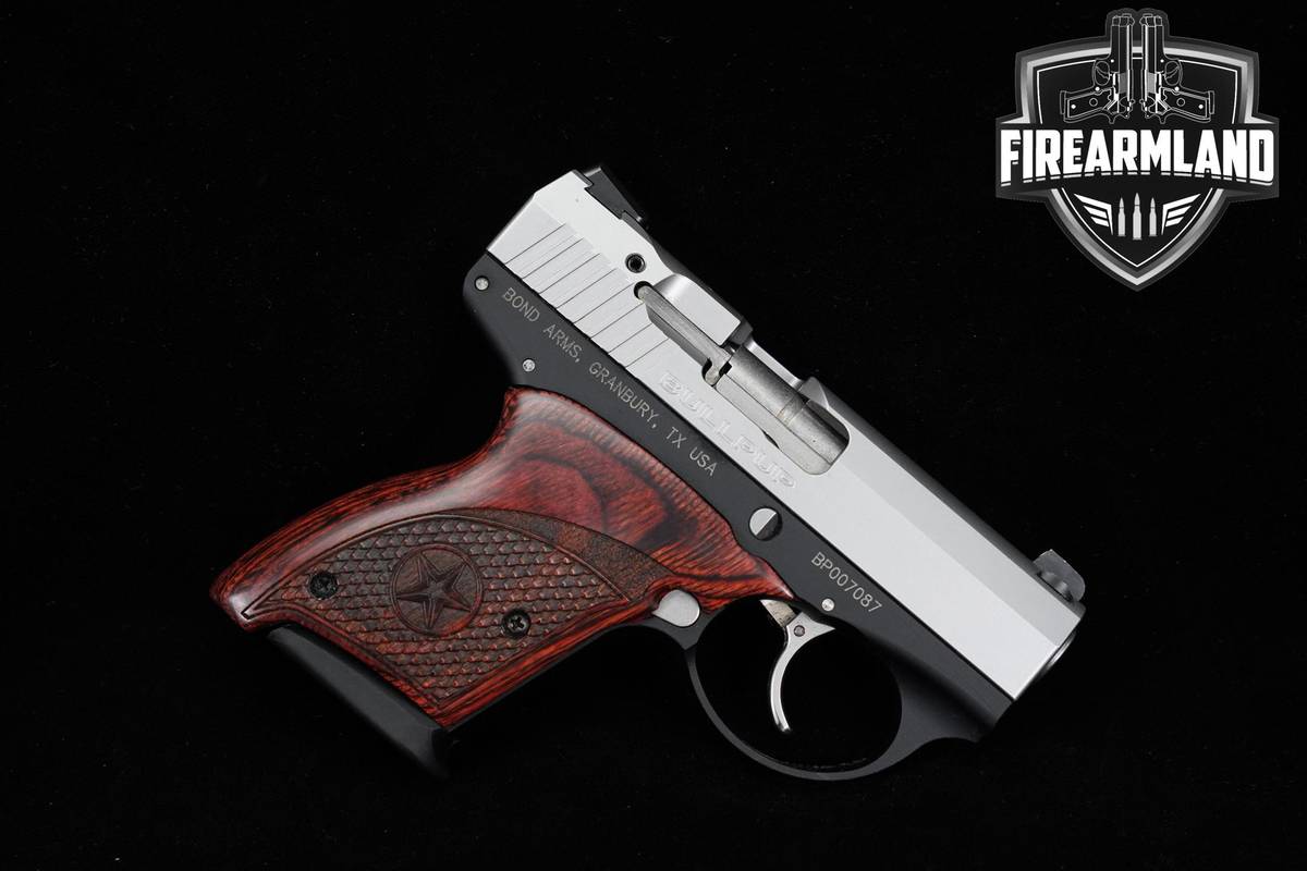 LIMITED! Bond Arms BullPup9 9mm 3.35" Two-Tone Satin Stainless +ORIG CASE
