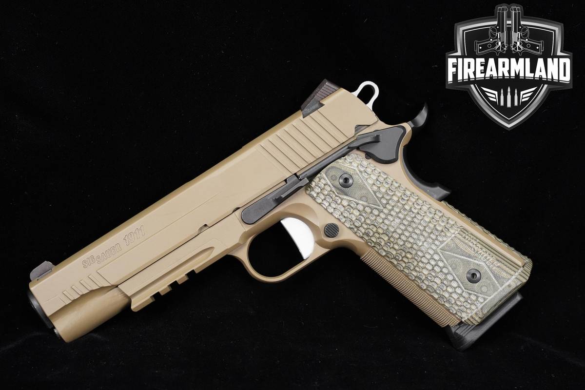 Sig Sauer 1911 Scorpion 45 ACP 5" FDE 1911A1 +2 MAGS & ORIG CASE