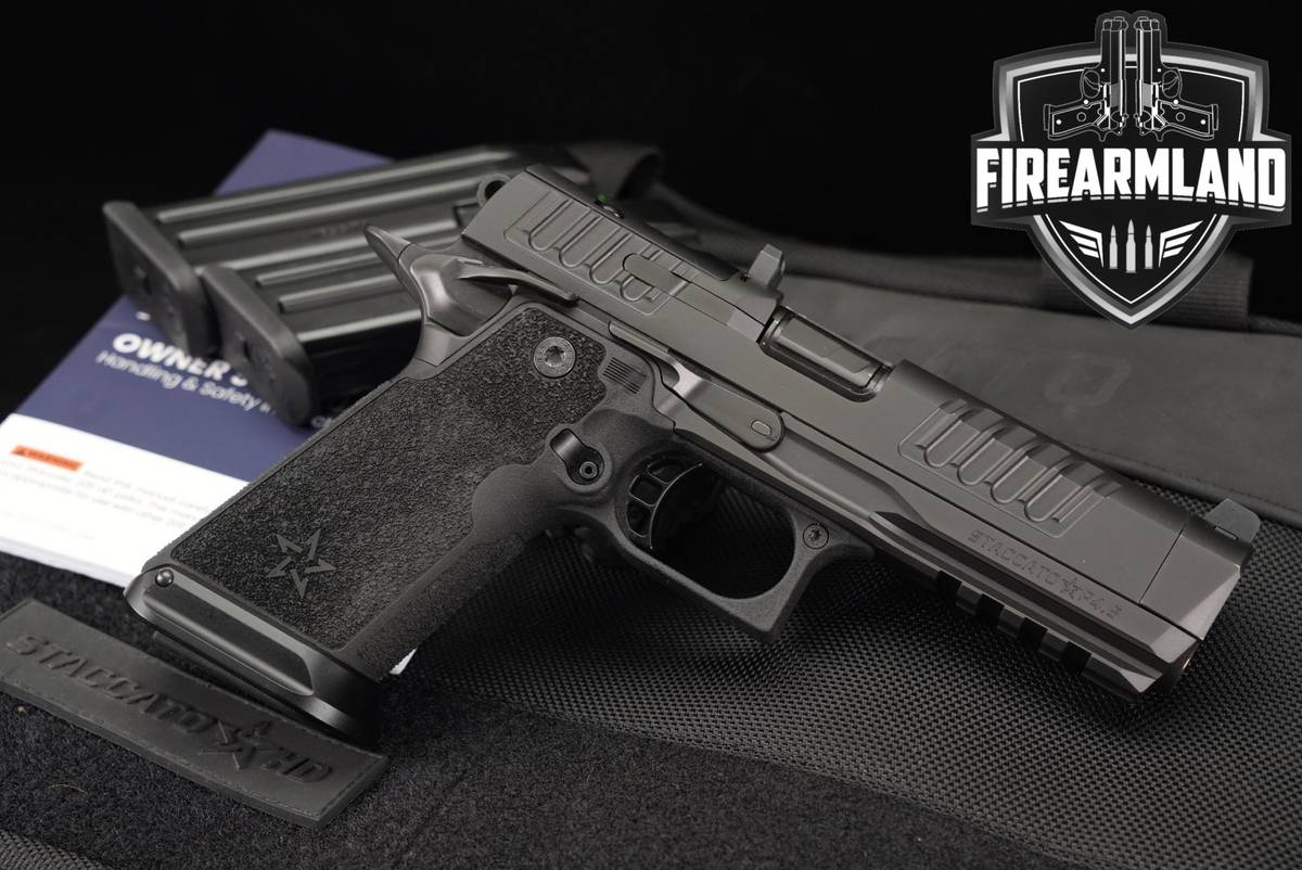 Staccato HD P4.5 9mm 1911 4.5" STI 2011 +3 MAGS, ORIG CASE, SRO PLATE