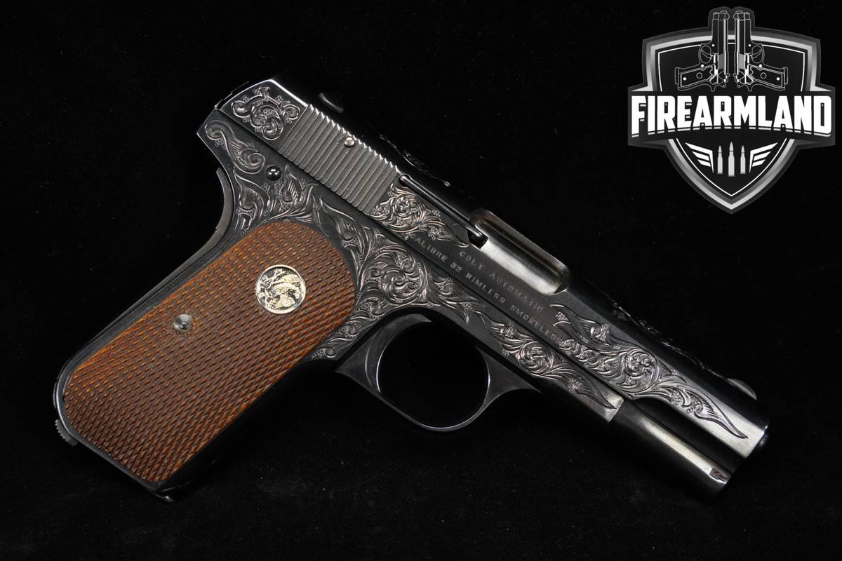 1917 Colt Model 1903 Pocket Hammerless Type III 32 ACP 3.75" Blued M1903