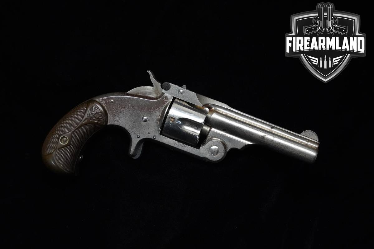1878-1892 Smith & Wesson (S&W) Model 1-1/2 32 S&W 3" Nickel One-And-A-Half