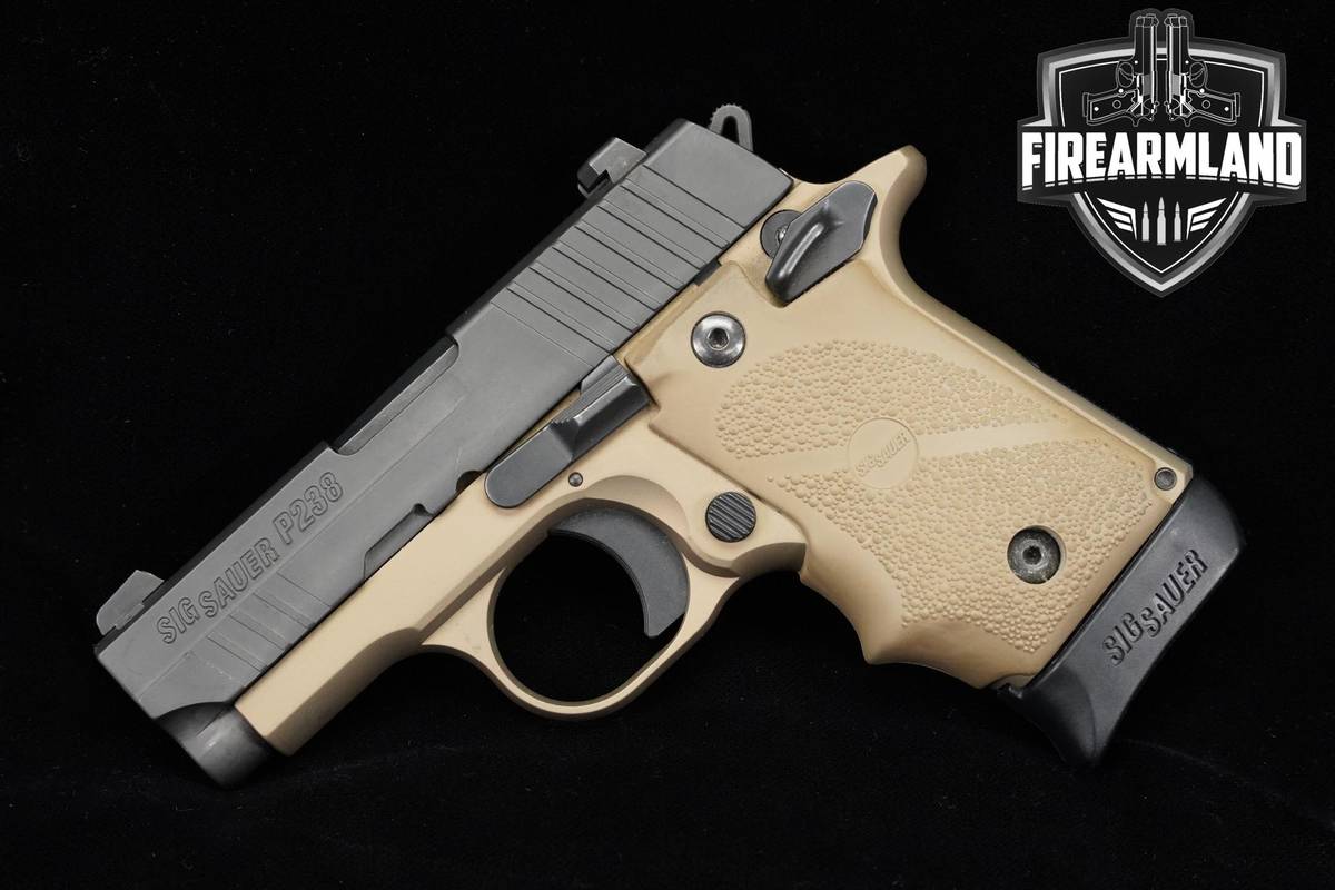 Sig Sauer P238 Combat FDE Two-Tone 380 ACP 2.7" Pistol +3 MAGS & ORIG CASE