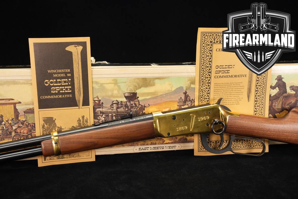 COMMEMORATIVE 1969 Winchester Model 94 GOLDEN SPIKE 30-30 20" +ORIG BOX