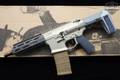 Q Honey Badger .300 AAC Blackout (7.62x35mm) Tan in Like-New Condition Image 2