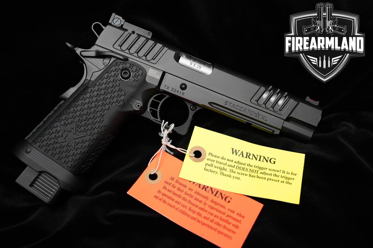 ORIG CASE Staccato 2011 XL 9mm 20+1 SAO Pistol STI Staccato XL 2011 3 MAGS