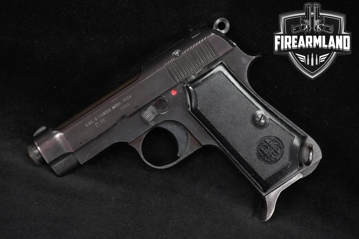 1966 P Beretta Model 1934 380-ACP 3.38" Blued