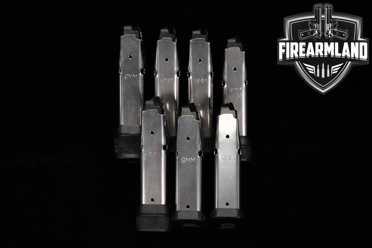 SEVEN (7) Springfield Armory Hellcat Magazines 9mm Luger Mags