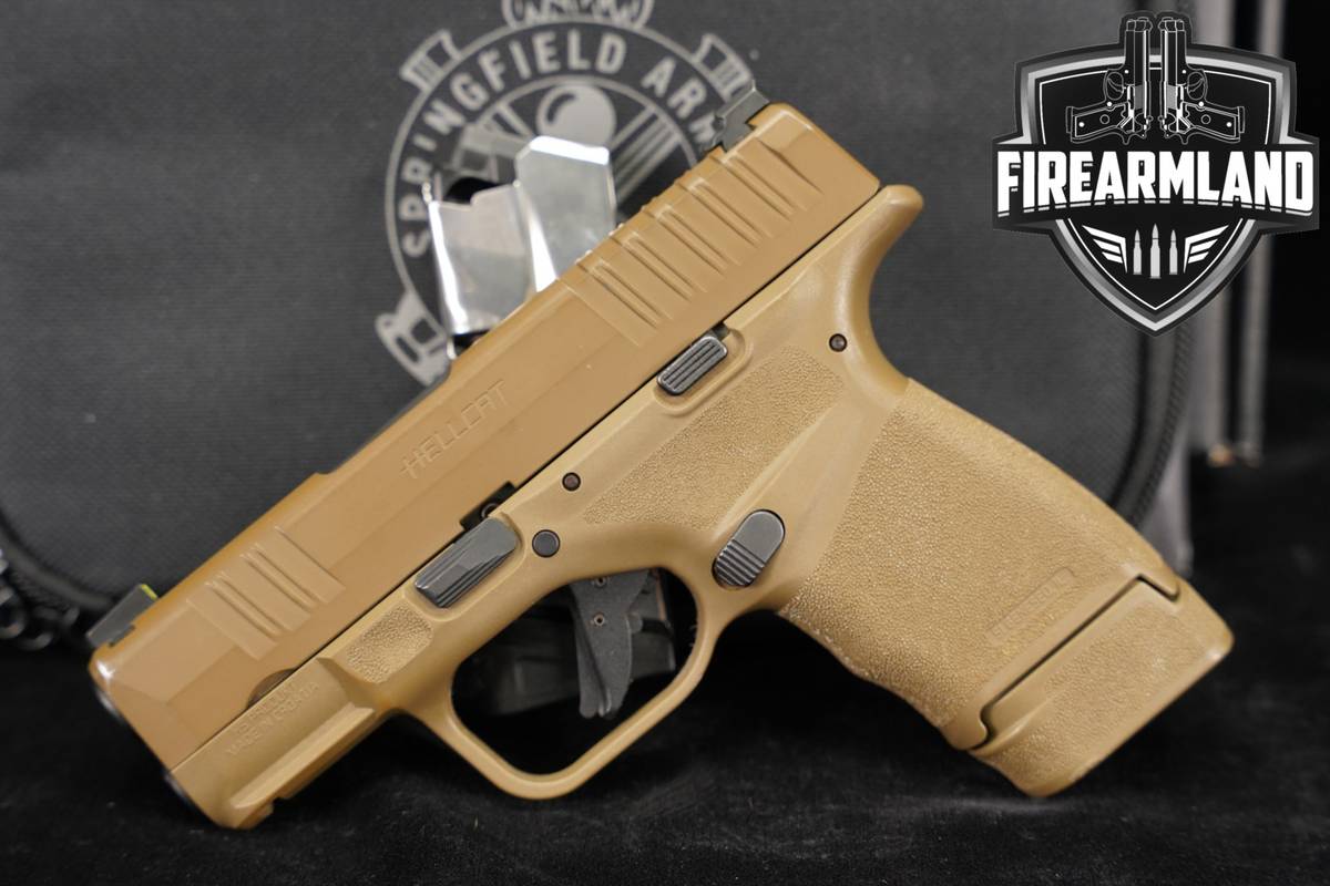 Springfield Armory Hellcat 9mm 3" Desert FDE Cerakote +2 MAGS & ORIG CASE