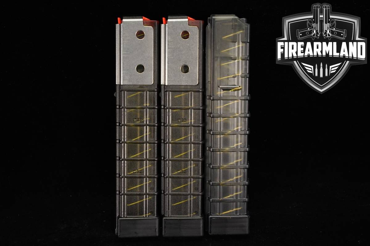 THREE (3) Grand Power Stribog 30-Round Magazines 9mm Luger Mags