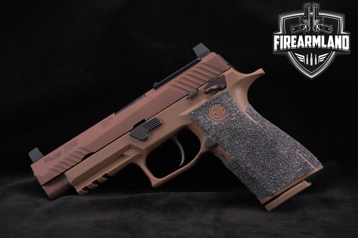 Sig Sauer P320 M17 9mm Sig-Sauer P320 P-320 M-17 +CASE & TRIJICON SIGHTS