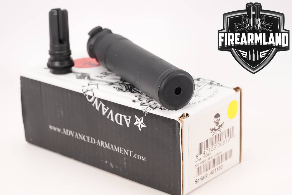 Advanced Armament SR-5 5.56mm NATO 6.7" Suppressor SR5 Silencer
