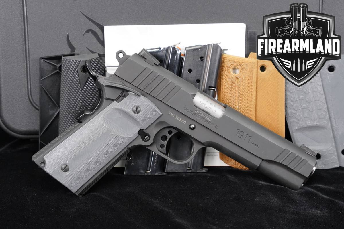 Taurus 1911 Government 9mm 5" NOVAK SIGHTS +3 MAGS, ORIG CASE, GRIP SETS
