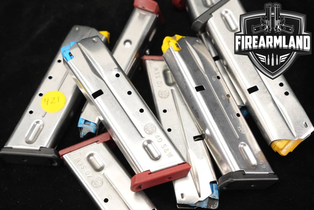 EIGHT 8 Smith & Wesson S&W Model 4006 11-Rd Accu-Guide Magazines .40 Mags
