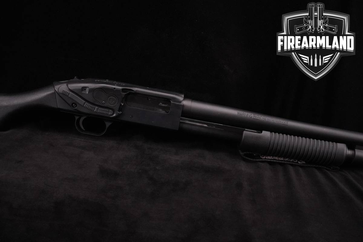 Mossberg 590 Shockwave Laser Saddle 12-Gauge 14.5" Blued +CRIMSON TRACE