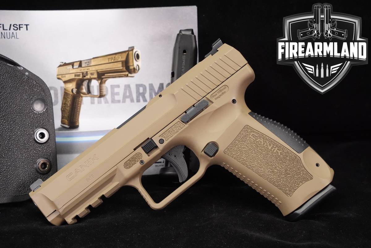 Canik TP9SF 9mm 4.46" FDE TP9 SF +2 MAGS, ORIG CASE, HOLSTER
