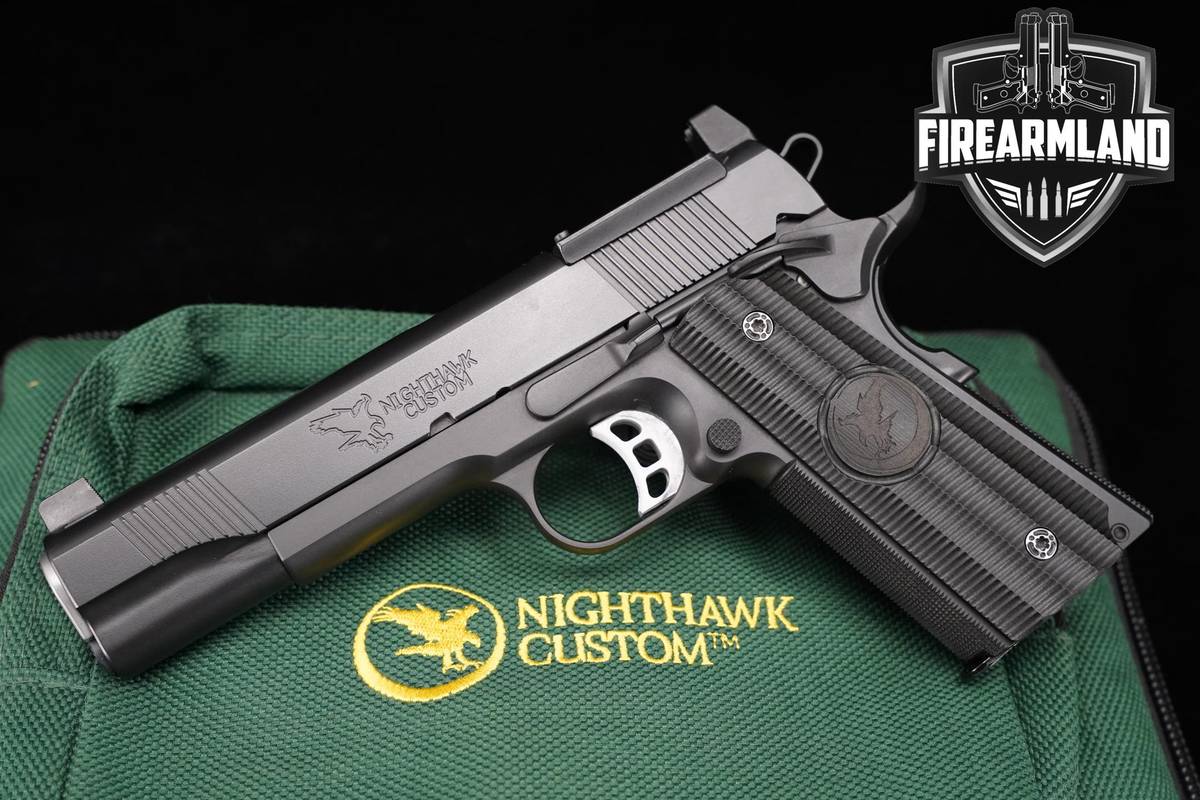 Nighthawk Custom GRP T IOS Optic Plate 45 ACP 1911 5" +OG CASE